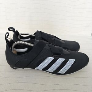 Adidas Mens The Indoor Cycling Bike Shoes Black White 3-Bolt GX6544 Size 11 NEW